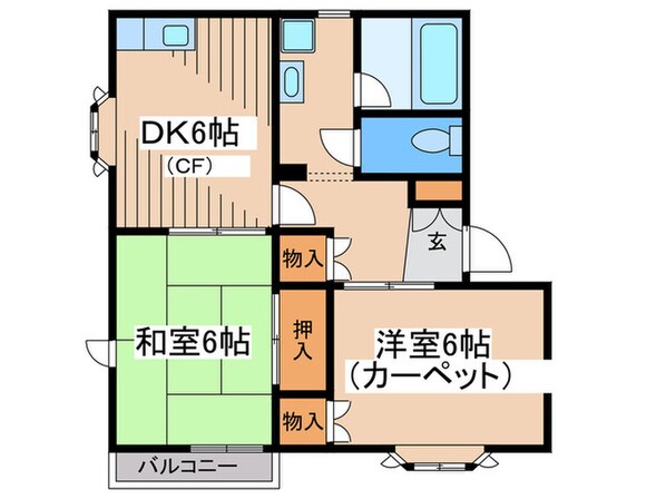 ホワイトヒルズの物件間取画像